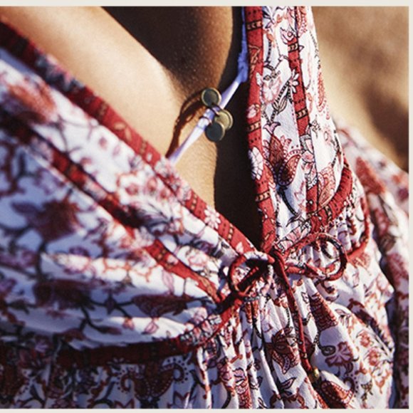 TIGERLILY Hamilton Red Boho Long Sleeve Maxi Dress RRP$270 - Picture 13 of 16